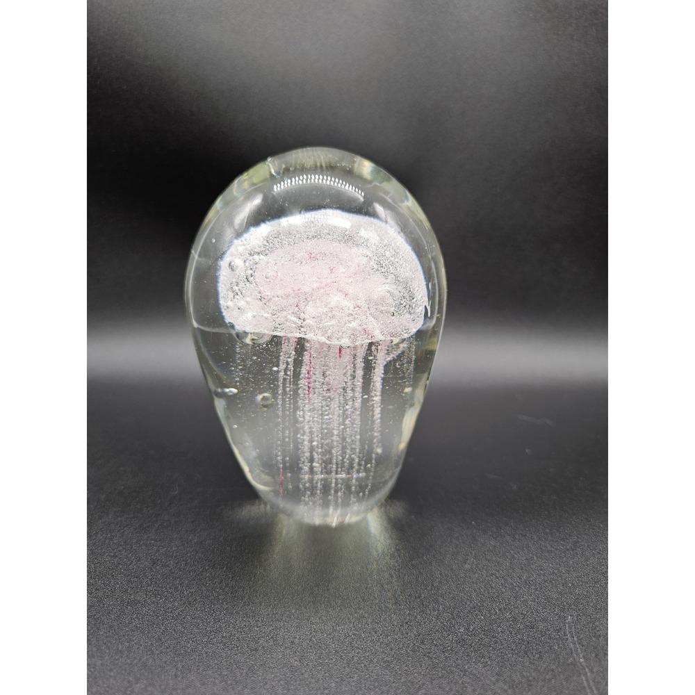 Dynasty Gallery Jellyfish Glass Paperweight - Glows in the Dark